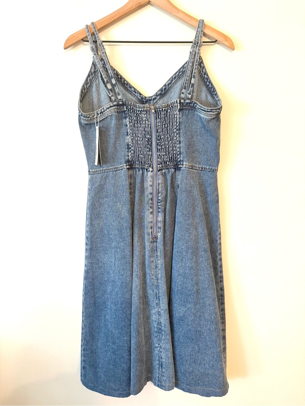 STEVE MADDEN Forever Blue Women's Harley Cotton Smocked-Back Dress - Picture 9 of 12
